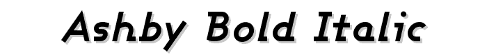 Ashby Bold Italic font